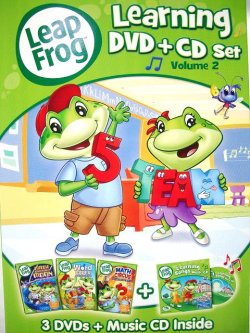 画像1: Leap Frog☆Word&算数他DVD3枚セット☆歌CD付♪