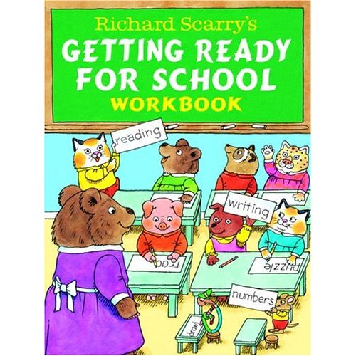 人気【Richard Scarry's Getting Ready for School Workbook】アクティビティワーク