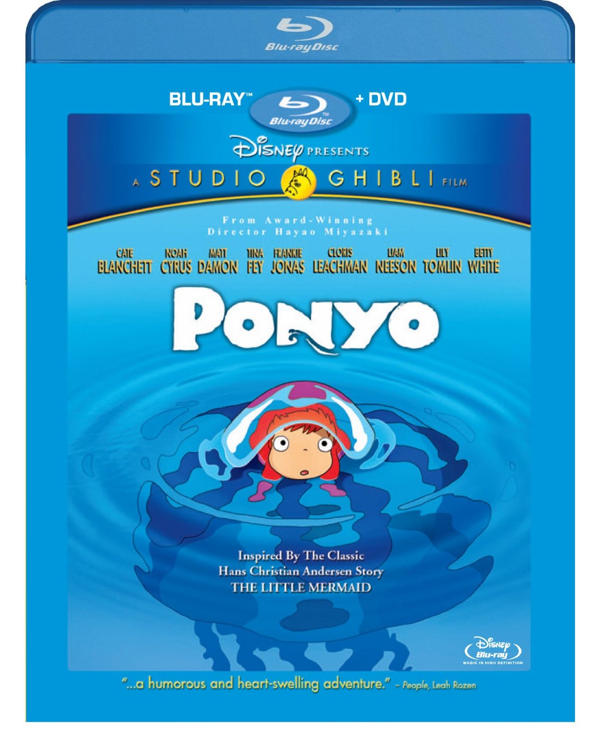 画像1: 崖の上のポニョ北米正規販売品ブルーレイBlu-ray&DVD☆日本語英語フランス語スペイン語